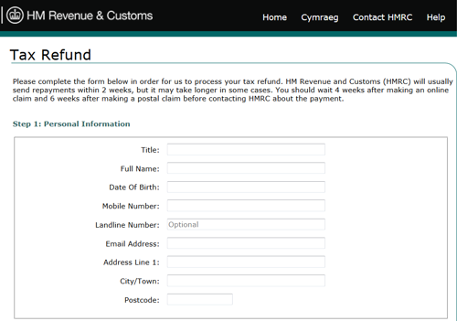 HMRC Tax Refund Scam Alert