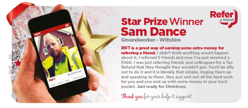 RIFT Refer A Friend Star Prize Winner
