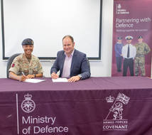 Bradley Post MD signs the Armed Forces Covenant Pledge