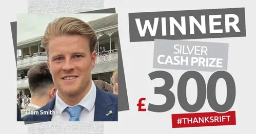 Liam £300 Silver Prize Winner