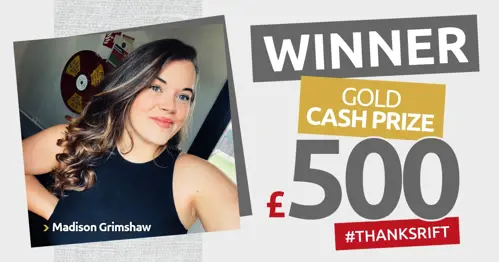 Madison £500 Gold Prize Winner