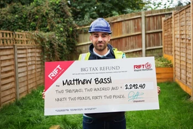 Construction Worker Gets Tax Refund from RIFT WebP